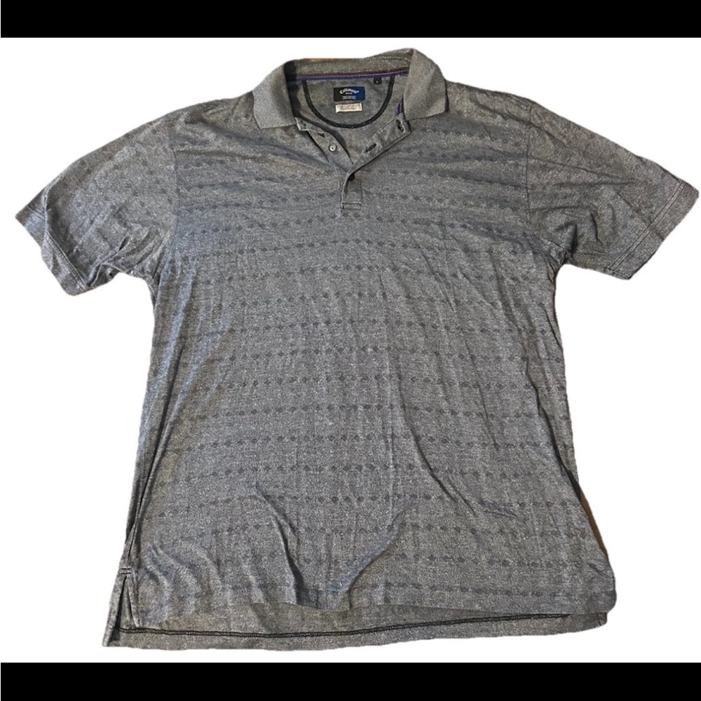 Calaway Golf Collection Gray Polo Shirt Large
